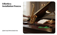 9 Pieces Elegant Appearance Saxophone Key Button Set Long-Lasting Saxophone Key Button Inlays Easy Installation