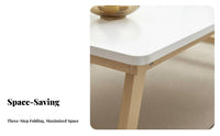 New Chinese type Foldable Bay opening Desk Space-Saving Foldable Chabudai Table Portable Tea Stand Multi-Purpose for Apartment Dwellers, Homeowners, Meditators, Small Spaces, Living Room, Bedroom