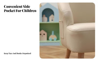 Soft Textile Upholstery Upholstered child's Armchair Comfortable Seating Upholstered youngsters' Club Chair High-Density Foam Toddler Seat Materials for Toddlers, Children, Preschoolers, Kindergarten, Reading Corner, Playroom, Nursery