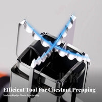 Long-Lasting Stainless Steel Manual Chestnut Sheller Labor-Saving Chestnut Cross Cutter Easy to Use