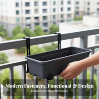Adjustable Hanging Planter Shelf sturdyDuty bloom Pot Holder Easy Installation