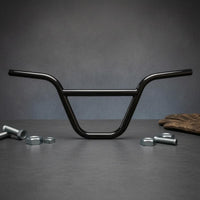 Black U-Shaped Cycle Handlebar Glossy Finish U-Shaped Bike Handlebar Cylindrical Cycle Accessory Thickened