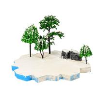 Miniature Scene Material Kit Assorted Diorama Tree Set Mixed Miniature Tree Set for Tabletop Displays