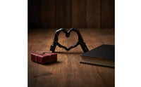 Skeleton Heart Hands Sculpture Gothic Skeleton Statue Love Ornament Figurine Tabletop for Collectors, Home Office