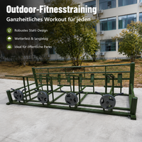 Power Station, multifunctional fitness equipment for park & garden, calisthenics training device, weather-resistant freestanding pull-up bar