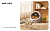 Enclosed Pet Secluded Retreat All-Season Use Gentle Pet Dome Keeps Warm Creature House for Young Feline Owners, Indoors, Living Room, Bedroom