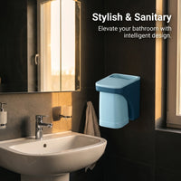 PP Suction Cup Bathroom Organizer Set with Mouthwash Cup Holder, Electric Toothbrush Holder with Cup Storage Rack for Shower