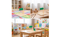 Shape Matching Toy Educational Wooden Toy with Rings Fine Motor Sorting Board with Pegs for Young Children, Infants, Tabletop, Playroom, Preschool
