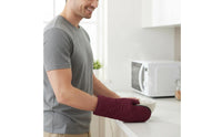 2 Pieces Mini Oven Mitts Insulated Microwave Pot Holders Compact Size Heat Resistant Gloves for Kitchen