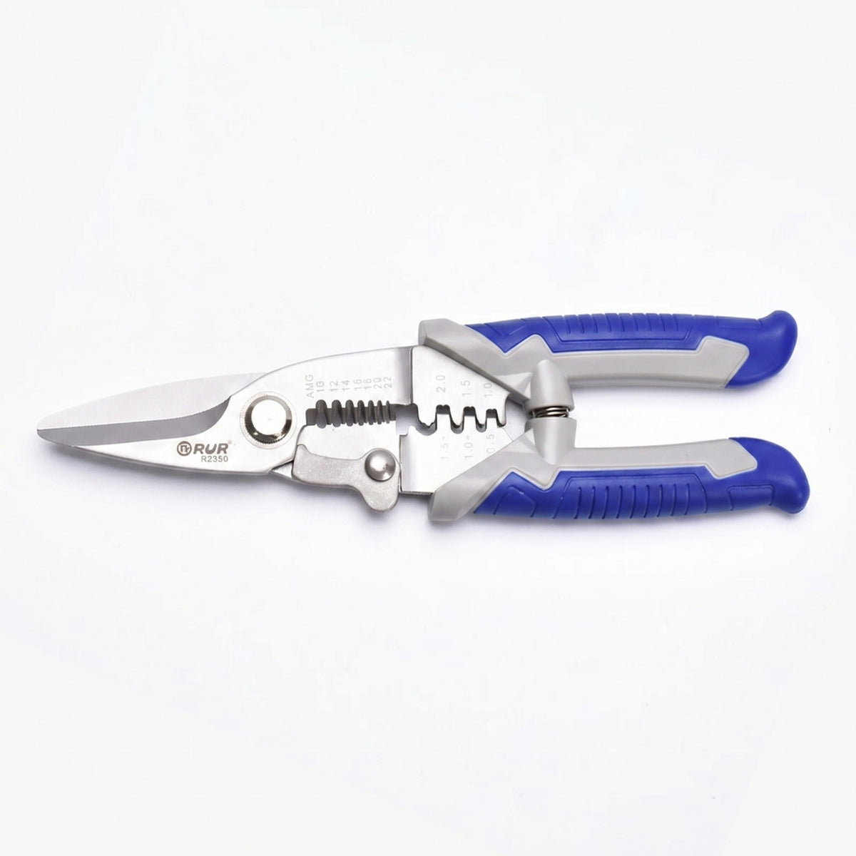 Cutting Notches Heavy Duty Wire Trimmers Synthetic Handles Multifunction Pliers Steel Head Wire Cutter Stripper Non Slip Handle for Electricians