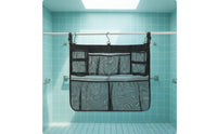 5 Pockets Poolside Organizer Bag Foldable Poolside Hanging Bag Multi-Pocket for Beach, Bathroom