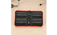 Bit Storage Pouch Foldable Screwdriver Bit Holder Tool Accessory Organizer Compact Tool Pouch with Zipper Portable for Diyers