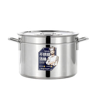 Soup Bucket with Lid Stainless Steel Cooking Pot with Lid Heavy Duty Soup Bucket for Catering