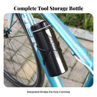 Large Capacity Water Bottle Shaped Tool Case Robust Cycle Tool Storage Bottle Lightweight for Mountain Bikers, Outdoor Sports, Long Rides