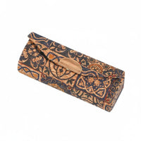 Chinese Design Vintage Pattern Lipstick Case Great Gift Portable Lipstick Holder Lightweight Small Makeup Organizer for Travel, Purse
