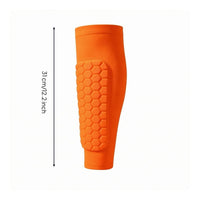 Shin Guard Sleeve Tapered Honeycomb Shin Guard Easy to Sports Gear Protection for Football