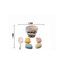 Matte Finish Silicone Beach Toy Set Raised Details Sand Pail and Shovel Set Molded Silicone Beach Toys Easy to Clean for Children, Water Play