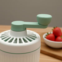 Hand-Crank Ice Crusher Detachable Manual Ice Crusher Non-Electric Snowball Machine for Families, Home Cooks, Kitchen, Parties