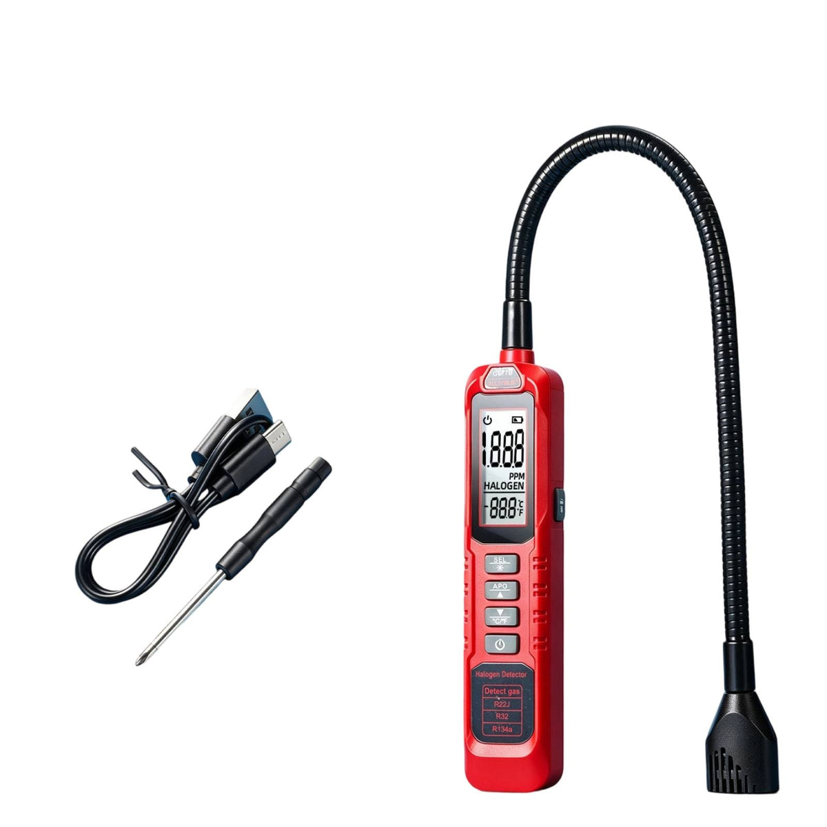 Refrigerant Leak Sensor Portable Freon Leak Sensor Electronic Visual for HVAC Technicians, HVAC Repair