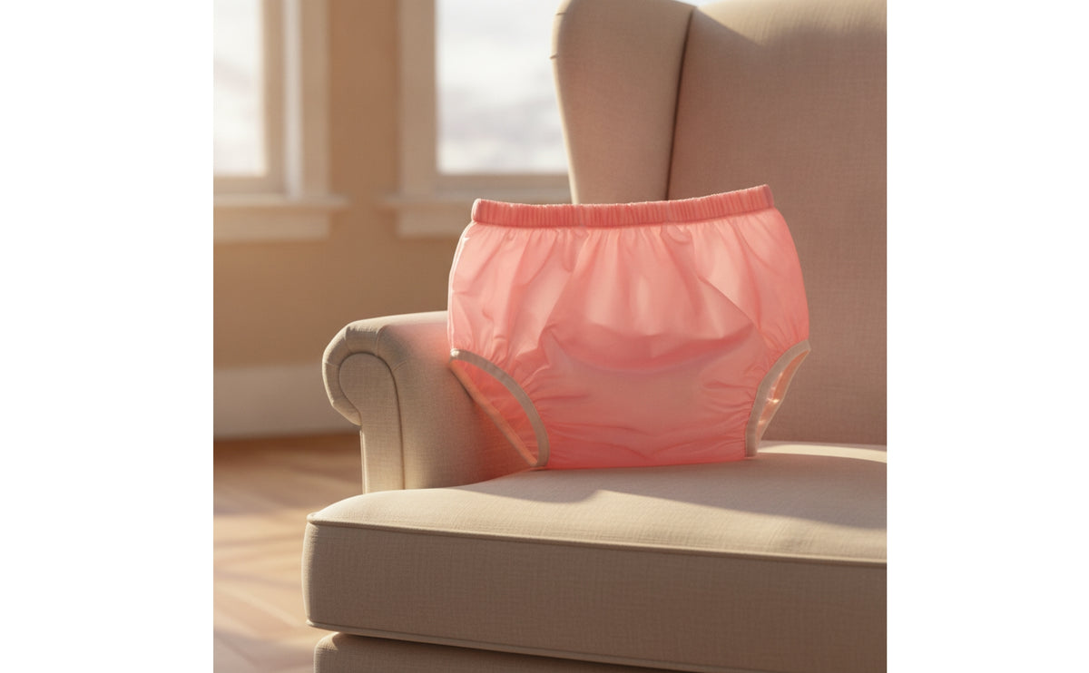 Waterproof Adult Cloth Diaper Leak-Resistant Pull-on Briefs Reusable Washable Diaper with Elastic Waistband Lightweight for Adults, Elderly, Overnight Protection