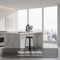 Modern Simple Design Backless Counter Chair Integrated Footrest Bar Stool Stable Frame High Seat Rust-Resistant Finish for Adults, Homeowners, Business Owners, Restaurant, Kitchen Island, Front Desk, Dining Room