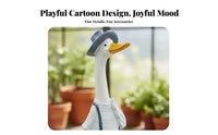 Resin Waterfowl Figurine Weather-Resistant Waterfowl Garden Statue Outdoor Decoration Cute Design Hand-Painted for Gardeners