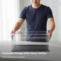 Clear Acrylic Display Box High Clarity Acrylic Display Box Clear Figure Case Long-Lasting Particles Proof Model Container Sturdy