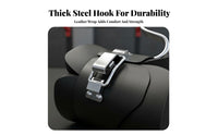 2 Pieces Stainless Steel Hooks Inversion Boots High-Density Foam Padding Inversion Boots Safety Lock Fitness Equipment Heavy Duty for Athletes, Bodybuilders