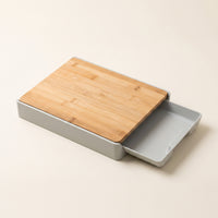 Board with Trays Bamboo Board with Tray Space-Saving for Kitchen