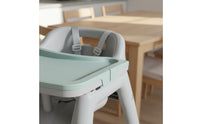 Easy to Clean Multi-Function High Chair with Tray 5-Point Safety Harness Feeding Chair with Removable Tray Silent Universal Wheels Stable Pyramid Structure for Babies, Toddlers, Infants, Restaurant, Hotel