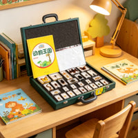 Educational Exhibition Set Portable Nature Study Kit Hardcover Sample Case with Handle for Homeschoolers