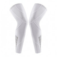 Extended Knee Sleeves Elastic Knee Sleeves with Silicone Strip Leg Sleeve with Silicone Strips Breathable for Athletes