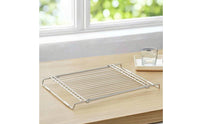 Over-the-Sink Dish Draining Rack Draining Adjustable Drainer for Rv