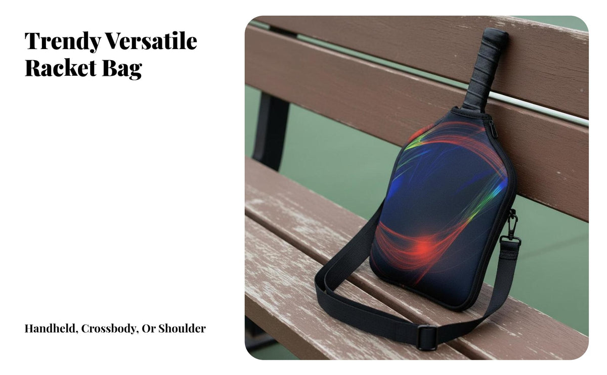 Pickleball Paddle Bag Neoprene Material Pickleball Bag Versatile Carry Choices Adjustable Strap for Athletes