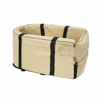Anti-Slip Bottom Center Console Pet Car Seat Foldable Center Console Dog Car Seat Washable for Commuters, Road Trips, Daily Commutes, Indoor
