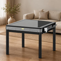Automatic Mahjong Table Gray Electric Mahjong Table Black Frame Board Game Furniture for Home Use