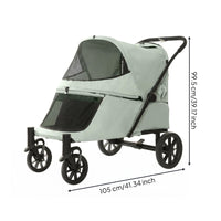 Folding Dog cartVentilated Soft-Sided Pet cartFront Ramp