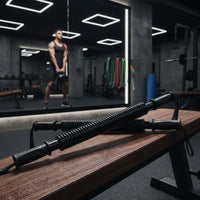 Portable Design Power Twist Bar Non-Slip Grip Coiled Power Twist Bar Comfortable Grips Flexible Arm Strength Rod Constant Tension for Men, Home Gym, Office
