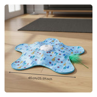 360° Irregular Movement Automatic Hide and Seek Cat Toy Auto Sleep Function Interactive Hide and Seek Toy 3 Speed Modes Automatic Cat Teaser USB Rechargeable for Indoor Cats, Kittens