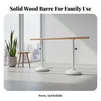 Adjustable Height Dance Bar Non-Slip Base Adjustable Height Practice Barre Sturdy & Stable Portable Dance Barre for Dancers, Beginners, Gym