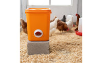 Reduces Waste Poultry Feeder Port Easy Installation Weight-Based Feed Port Rainproof Weight-Based Feed Kit for Outdoor, Backyard