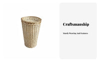 Large Capacity Supermarket Produce Hamper Long-Lasting Display Basket Multipurpose Woven Bin Retro Appearance for Grocery Storage Managers, Farmers Market Vendors, Homeowners, Fruit Shop, Kitchen, Living Room, Party