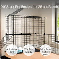 Modular Cat Cage Kit, Customizable Iron Grid Panels
