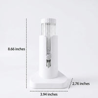 Height-Adjustable Hamster Water Bottle with Stand, 120ml No Drip Water Bottle for Hamsters and Guinea Pigs, Leak-resistant Transparent Body