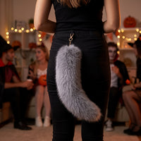 Fox Cat Face Mask and Tail Set for Halloween Parties and Stage Performances