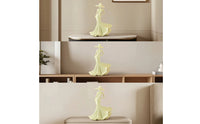 Woman Figurine Refined Female Figure Statue Decorative Figurine with Hat for Homeowners, Living Room, Entryway, Bookshelf