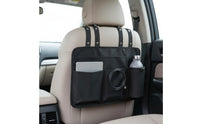 Multiple Pockets Airplane Seat Organizer Water Bottle Holder Seatback Organizer Bag Easy to Clean Seat Tray Cover Bag Lightweight
