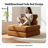 Lazy Aesthetic Tofu Block Sofa Multi-Functional Tofu Block Sectional Lounger Easy Assembly Modular Couch Deep Seat for Apartment Dwellers, Young Adults, Bedroom, Small Areas, Dormitory, Lounge Area