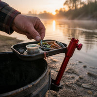 Aluminum Alloy Fishing Bait Plate Holder Rod for Tackle Box and Chair