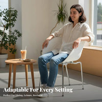 Unique Back Design Ribbed Shell Chair Modern Design Indoor Furniture Ergonomic Backrest Versatile Use for Business Owners, Interior Decorators, Homeowners, Dining Room, Office, Commercial Areas, Kitchen